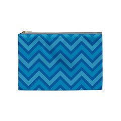 Zigzag  Pattern Cosmetic Bag (medium)  by Valentinaart