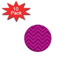 Zigzag  pattern 1  Mini Buttons (10 pack)  Front