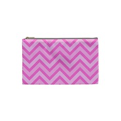 Zigzag  Pattern Cosmetic Bag (small)  by Valentinaart