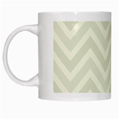 Zigzag  pattern White Mugs