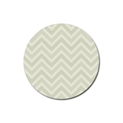 Zigzag  pattern Rubber Round Coaster (4 pack) 