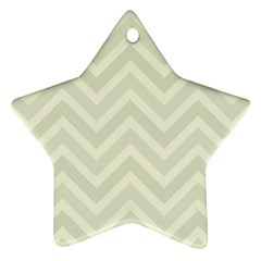 Zigzag  pattern Star Ornament (Two Sides)