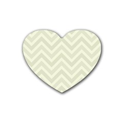 Zigzag  Pattern Rubber Coaster (heart)  by Valentinaart