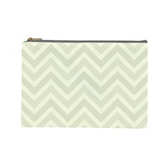 Zigzag  pattern Cosmetic Bag (Large) 