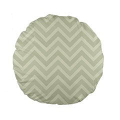Zigzag  pattern Standard 15  Premium Flano Round Cushions