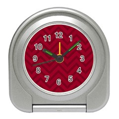 Zigzag  Pattern Travel Alarm Clocks by Valentinaart