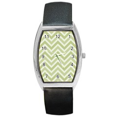 Zigzag  Pattern Barrel Style Metal Watch by Valentinaart