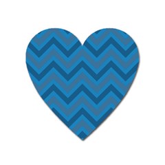 Zigzag  pattern Heart Magnet