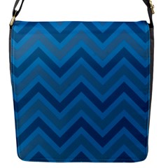 Zigzag  pattern Flap Messenger Bag (S)