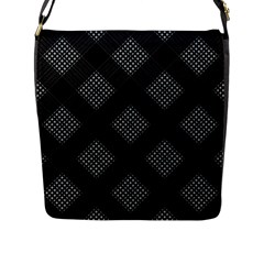 Zigzag Pattern Flap Messenger Bag (l) 