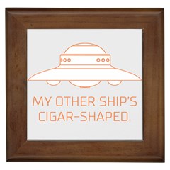 My Other Ship s Cigar-shaped Framed Tiles by RakeClag