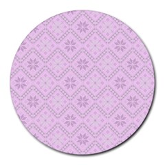 Pattern Round Mousepads by Valentinaart