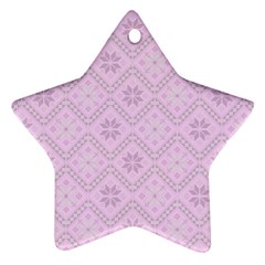 Pattern Star Ornament (Two Sides)