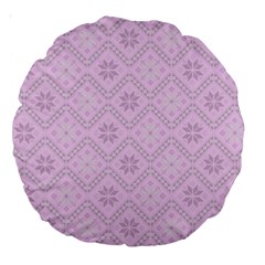 Pattern Large 18  Premium Round Cushions