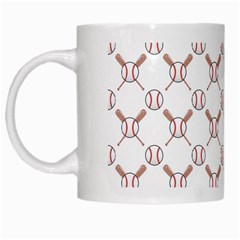 Baseball Bat Scrapbook Sport White Mugs