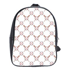 Baseball Bat Scrapbook Sport School Bags (xl)  by Mariart