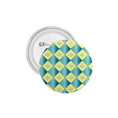 Yellow Blue Diamond Chevron Wave 1 75  Buttons by Mariart