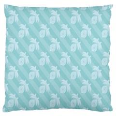 Christmas Day Ribbon Blue Standard Flano Cushion Case (two Sides)