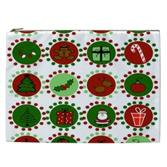 Christmas Cosmetic Bag (xxl)  by Mariart