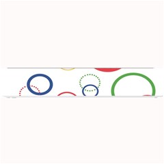 Circle Round Green Blue Red Pink Yellow Small Bar Mats by Mariart