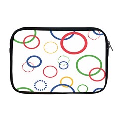 Circle Round Green Blue Red Pink Yellow Apple Macbook Pro 17  Zipper Case