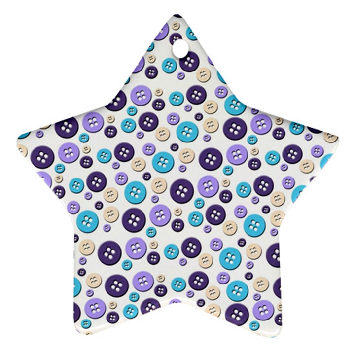 Buttons Chlotes Star Ornament (Two Sides)