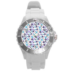 Buttons Chlotes Round Plastic Sport Watch (l) by Mariart