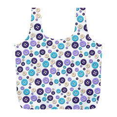 Buttons Chlotes Full Print Recycle Bags (l)  by Mariart