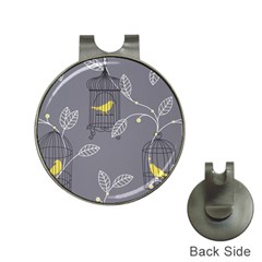 Cagr Bird Leaf Grey Yellow Hat Clips With Golf Markers
