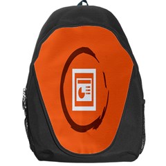 Circles Orange Backpack Bag