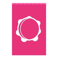 Circle White Pink Shower Curtain 48  X 72  (small)  by Mariart