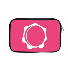 Circle White Pink Apple Macbook Pro 13  Zipper Case