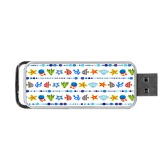 Coral Reef Fish Coral Star Portable Usb Flash (two Sides) by Mariart