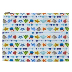 Coral Reef Fish Coral Star Cosmetic Bag (xxl)  by Mariart