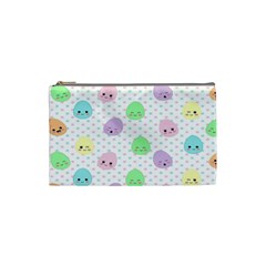 Egg Easter Smile Face Cute Babby Kids Dot Polka Rainbow Cosmetic Bag (small)  by Mariart
