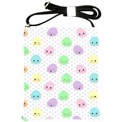 Egg Easter Smile Face Cute Babby Kids Dot Polka Rainbow Shoulder Sling Bags by Mariart
