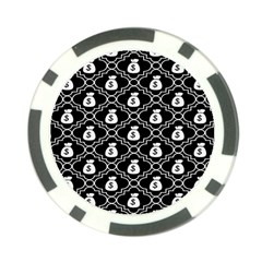 Dollar Money Bag Poker Chip Card Guard by Mariart