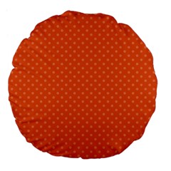 Dots Large 18  Premium Flano Round Cushions by Valentinaart