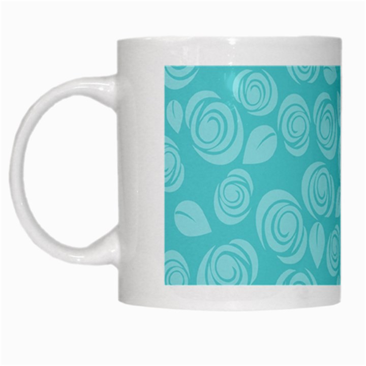 Floral pattern White Mugs