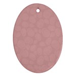 Floral pattern Oval Ornament (Two Sides) Back