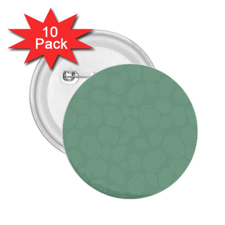Floral pattern 2.25  Buttons (10 pack) 