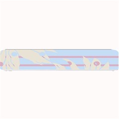 Flower Floral Sunflower Line Horizontal Pink White Blue Small Bar Mats