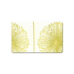 Flower Floral Yellow Magnet (name Card) by Mariart