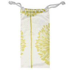 Flower Floral Yellow Jewelry Bag