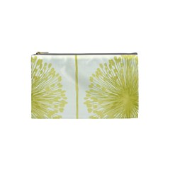 Flower Floral Yellow Cosmetic Bag (small)  by Mariart