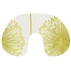 Flower Floral Yellow Travel Neck Pillows by Mariart