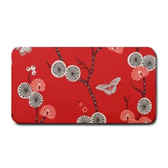 Dandelions Red Butterfly Flower Floral Medium Bar Mats by Mariart