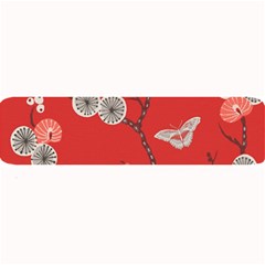 Dandelions Red Butterfly Flower Floral Large Bar Mats