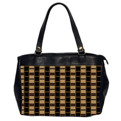 Geometric Shapes Plaid Line Office Handbags (2 Sides) 