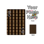 Geometric Shapes Plaid Line Playing Cards 54 (Mini)  Front - Spade10